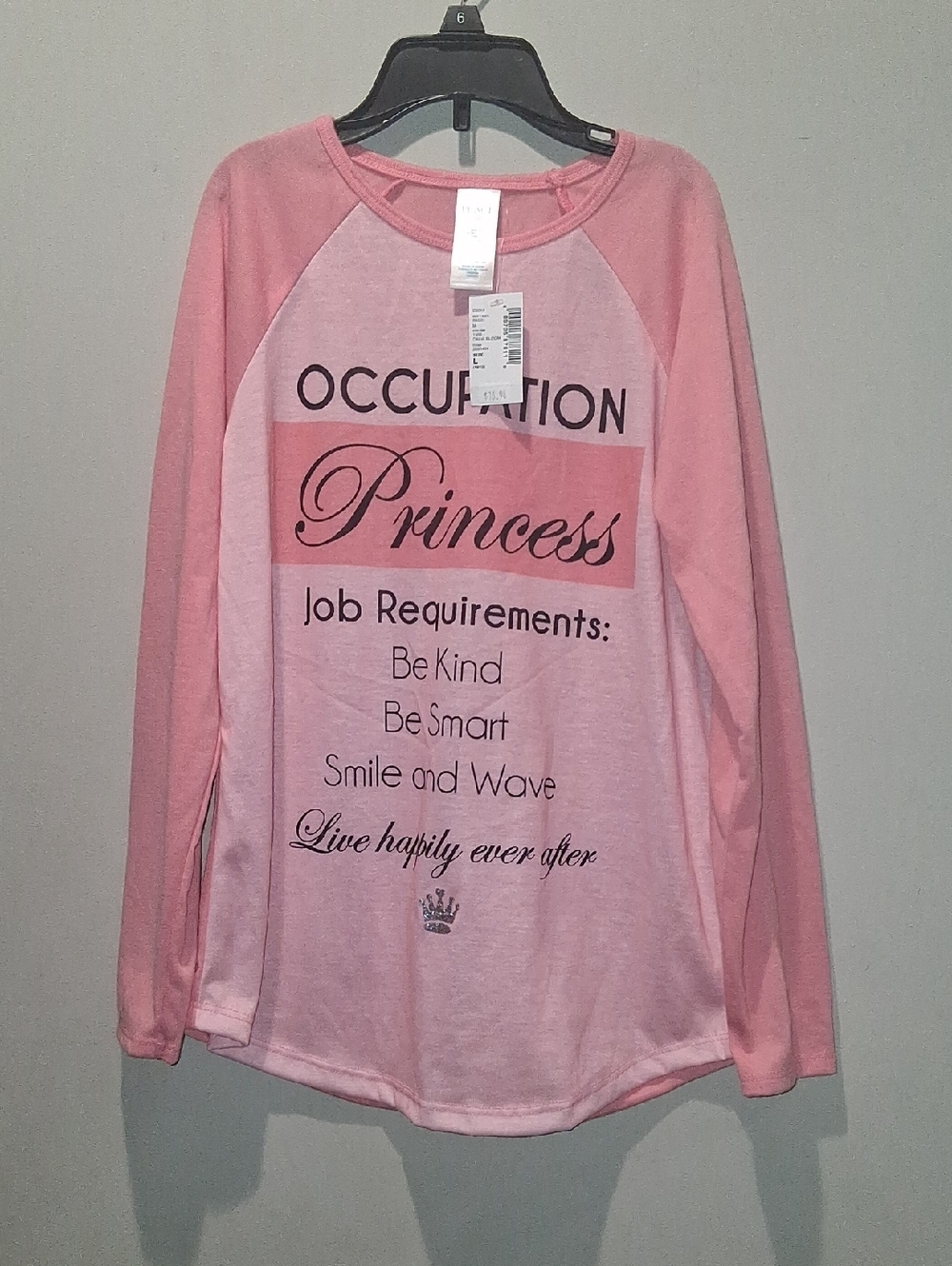NWT Girl's "Princess Occupation" Top